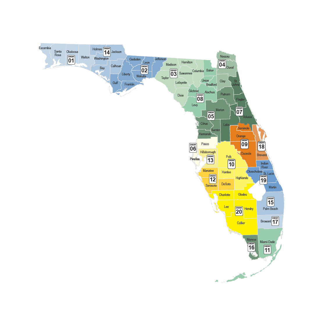 DCF Regional Map