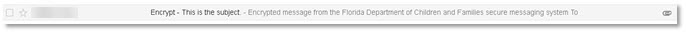 image of subject of encrypted emails