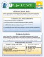 Children’s Mental Health and Caregiver Depression Flier icon