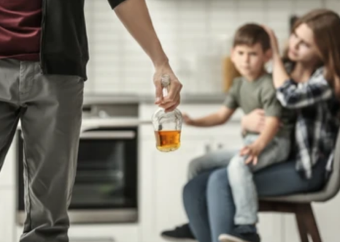 Family with substance abuse issue